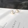 Hot Hearts Peach Heart Love Pearl Simple Personality Fashion Glide Earrings Zircon Stud Earrings For Women Brincos 2018 Cute