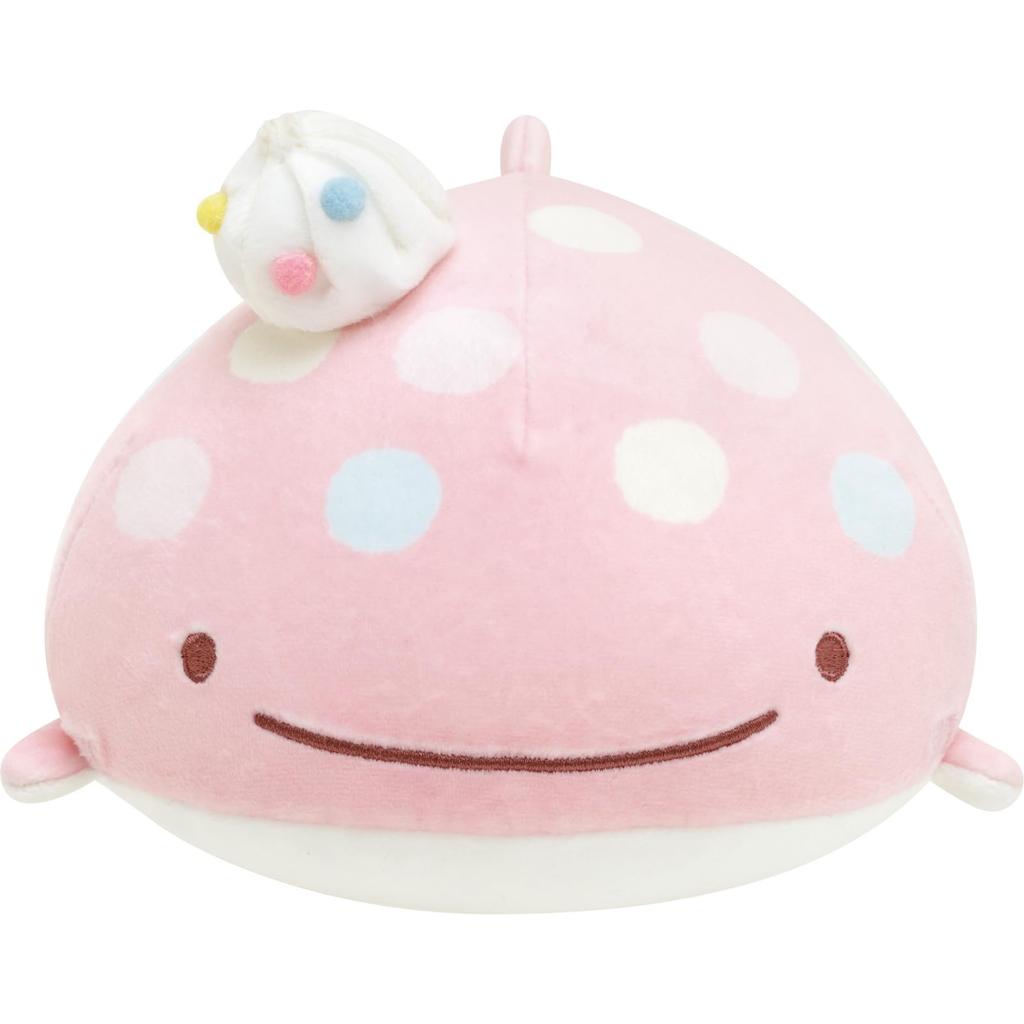 Super Mochimochi Round Plush Toy MO56501 San-X Jinbei-san (S) Jinbei-san (Pink)