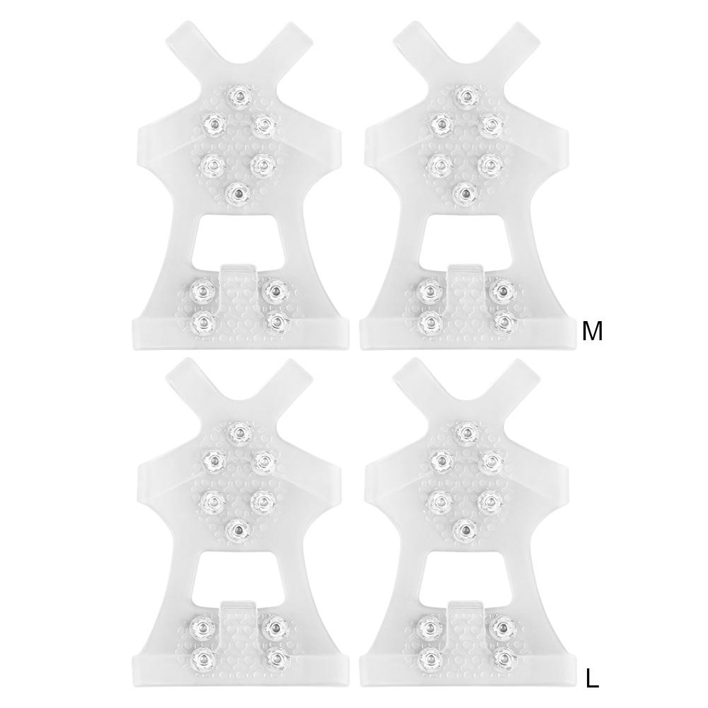 10 Zähne Winter Eiskrallen Rutschfeste Bergsteigersteigeisen Unisex Schneekrallen Überschuhe Outdoor Ketten Schuhspikes