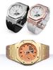 GMA-S2100 Mod-Kit für Casio G-SHOCK GMA S2100 Damen Edelstahl Metallgehäuse Gummi-Uhrenarmband Modifizierte Uhrenarmband-Zubehörteile