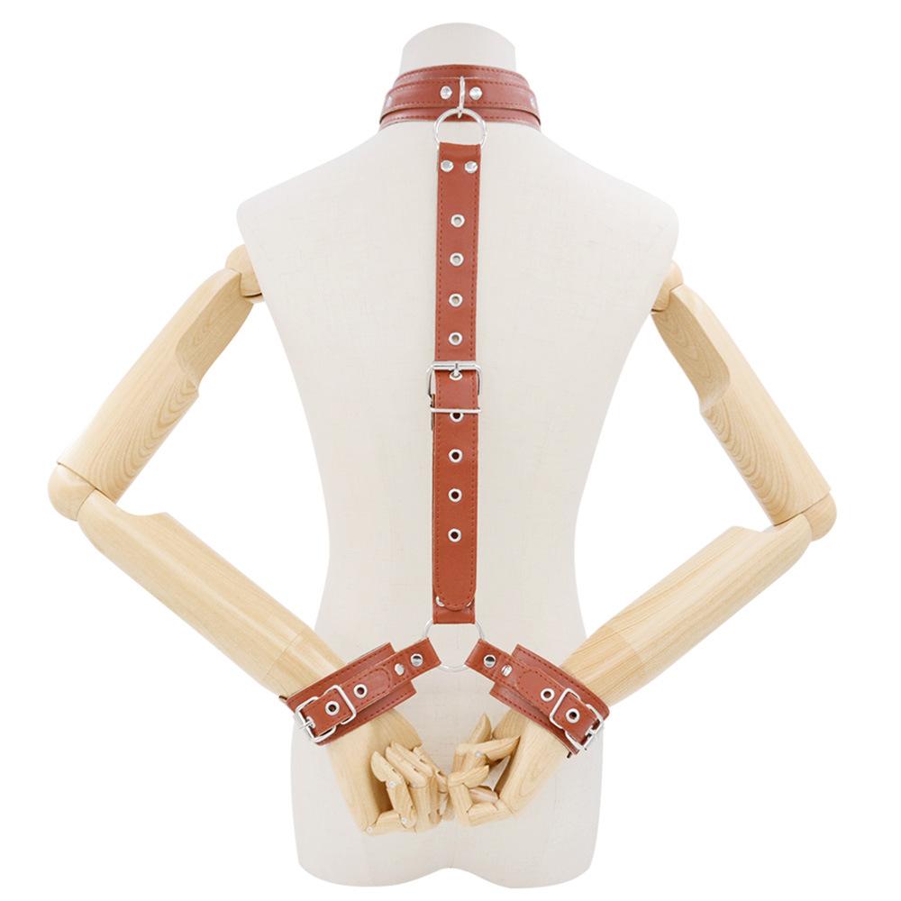 SM Props Bondage and Discipline Training Woman Tools Adult Sex Toys Sex Toys Leather Handcuffs Collar