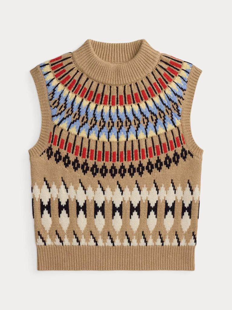 Yuehe Cross 2026 Women's Classic Retro Embroidered Knit Sweater