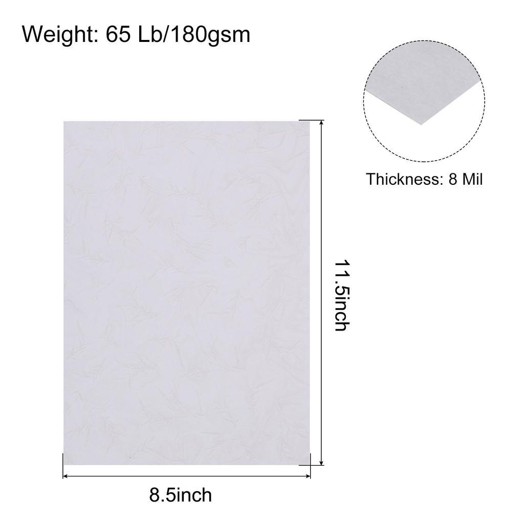 50/100pcs A4 Presentation Binding Covers Letter Size Leather Textured Grain Paper Un-Punched for Business Reports 8-1/2 x 11.5"