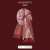 New red Christmas gift new scarf women's winter shawl thickened trendy versatile scarf atmosphere