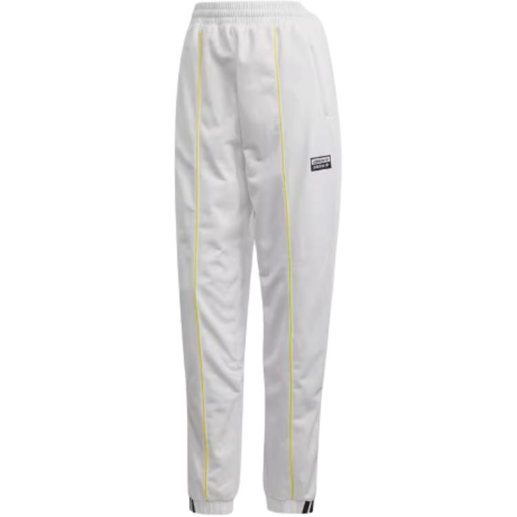 

Adidas Оригинальные простые модные повседневные вязаные спортивные штаны с манжетами женские низы белые FM2467 L