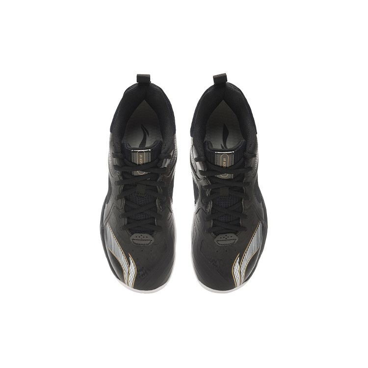 LiNing Ranger 6 Lite Fabric Synthetic Leather Shock Absorption Non-Slip Wear-Resistant Low-Top Badminton Shoes Unisex Shoes Black White AYTS012-3