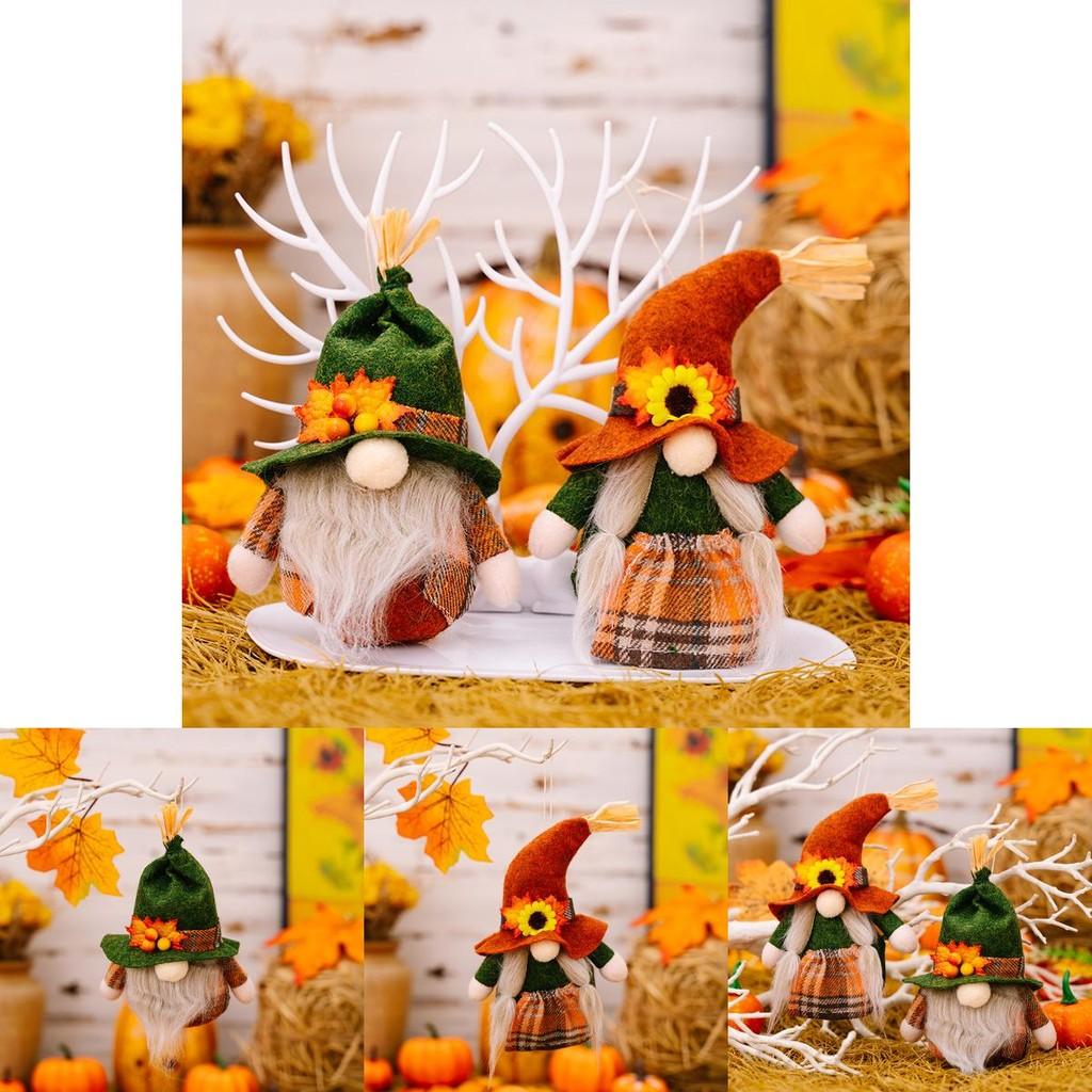 Elegant Harvest Season Gnome Small Pendant Featuring Rustic Fabric And Cheerful Autumn Colors