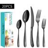 Stainless Steel Tableware Suit Steak Knife, Fork and Spoon 20/30 Pieces Suit Five Main Pieces Tableware
