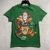 Looney Tunes Shirt Christmas Graphic Adult Small Green Short Sleeve Crew Neck