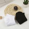 5 Pairs Men's Breathable Cotton Socks Solid Color Black White Business Casual Sports Socks