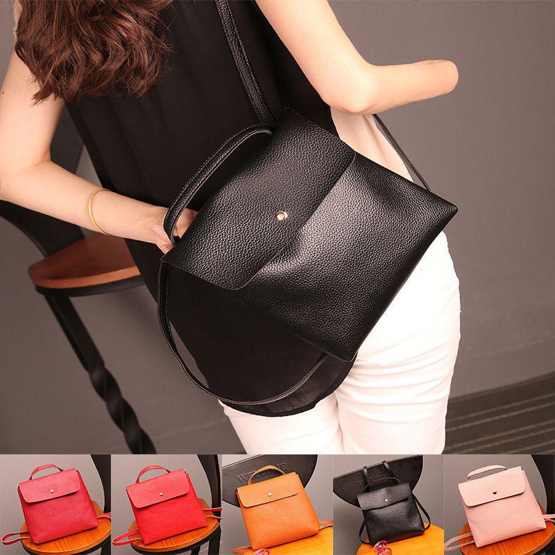 Elegant Fashion Women Backpack With Hasp Closure And Shoulder Straps For Casual Style