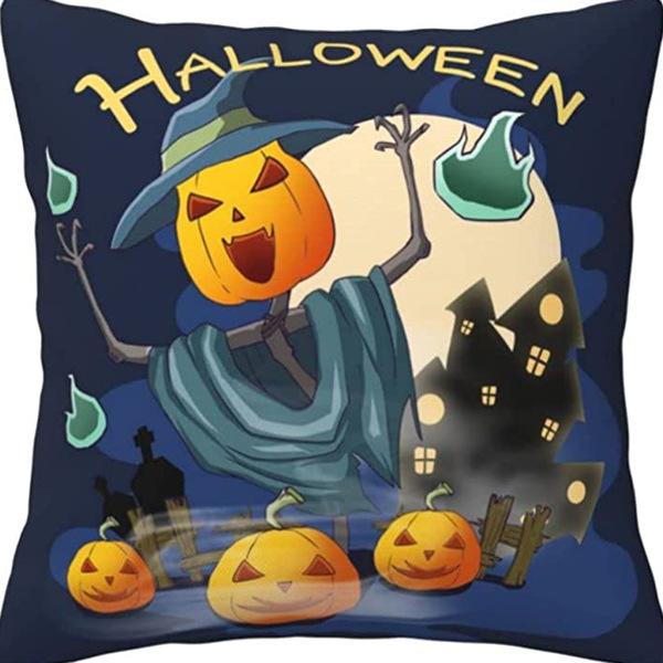 

Halloween New Style Pillowcase Temu Floral Letters Living Room Sofa Home Pillow Cushion Pillowcase 45 * 45Cm [without core]