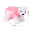 Plush White Bear with Scarf Ornaments Christmas Doll Pendant for Christmas Tree Home Decorations Cartoon Pendants Gift
