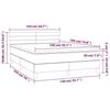 3140692 vidaXL Divan Bed with Mattress Dark Brown 140x190 Cm