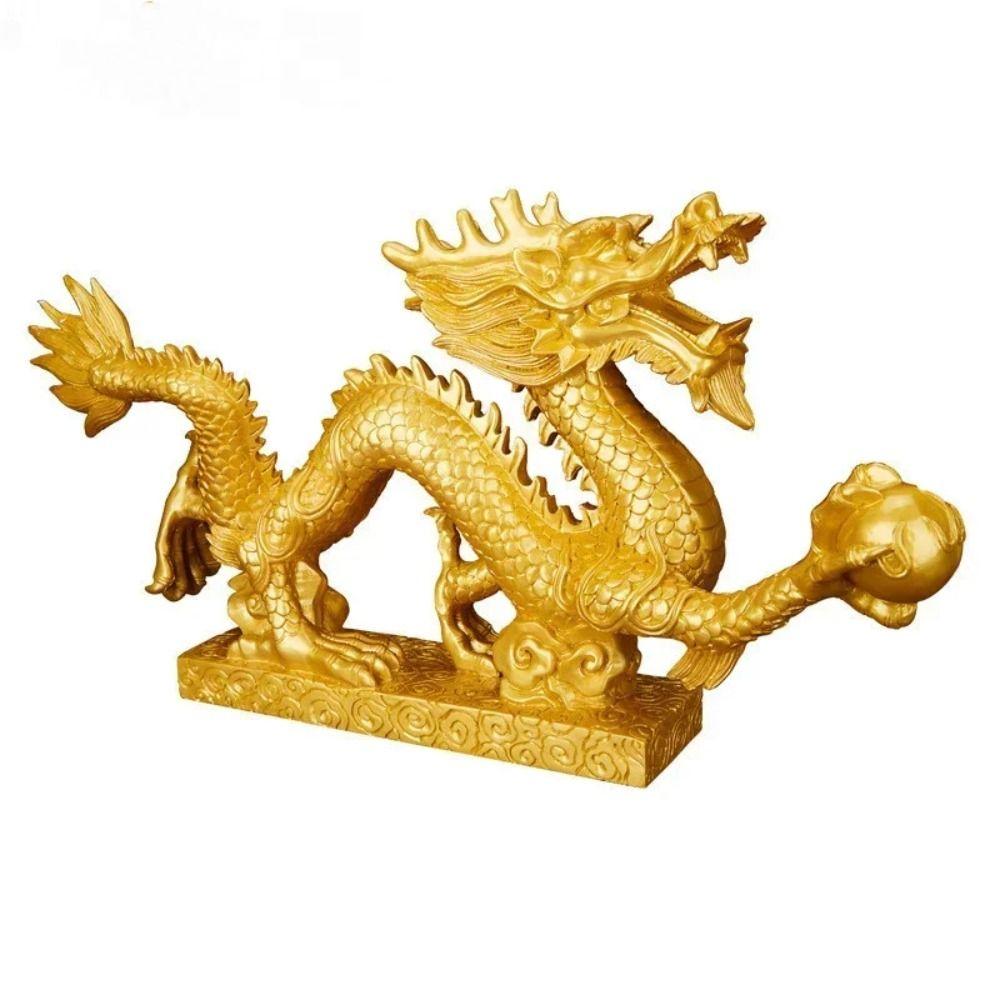 Good Luck Chinese New Year Dragon Statue Attract Wealth Dragon Figurine Ornament