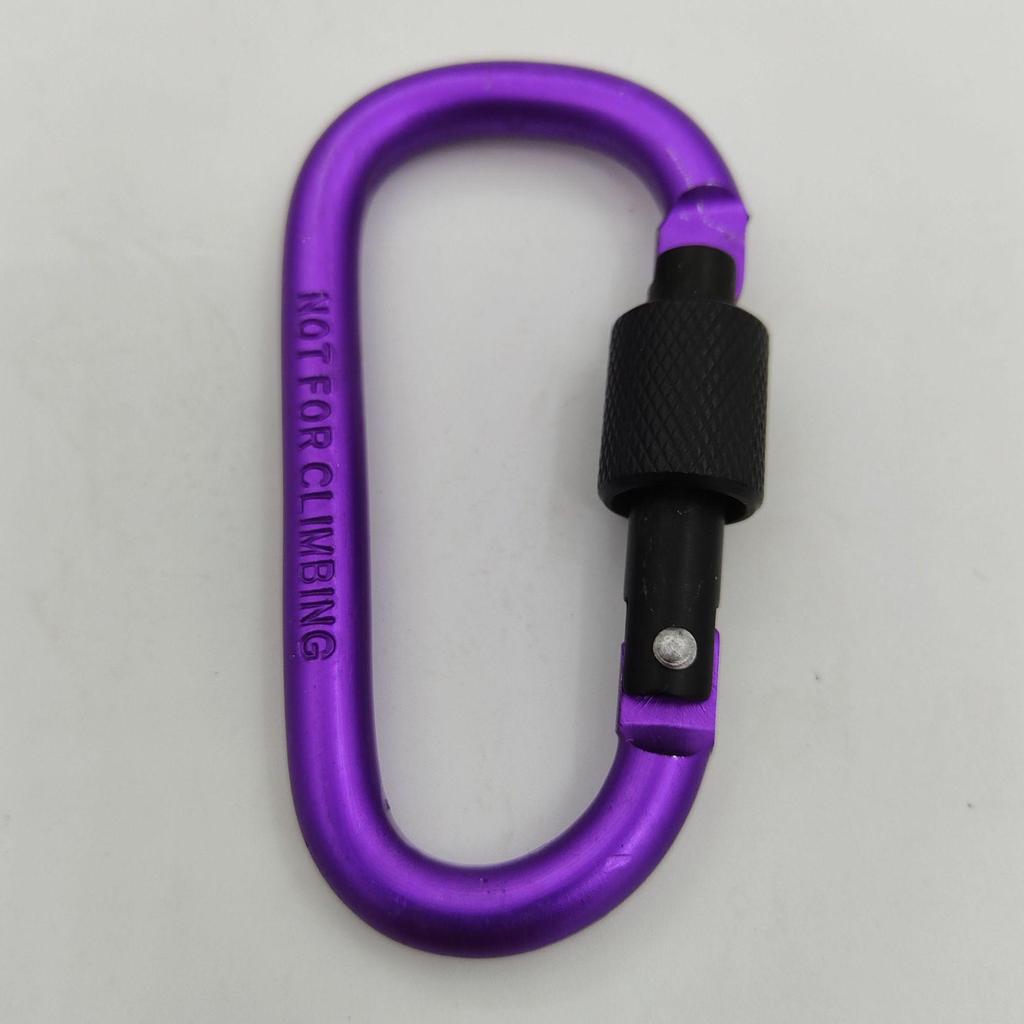 Bold No. 8 Aluminum Locking Hook D-Ring Carabiner Quick Link Nut Buckle for Backpacks