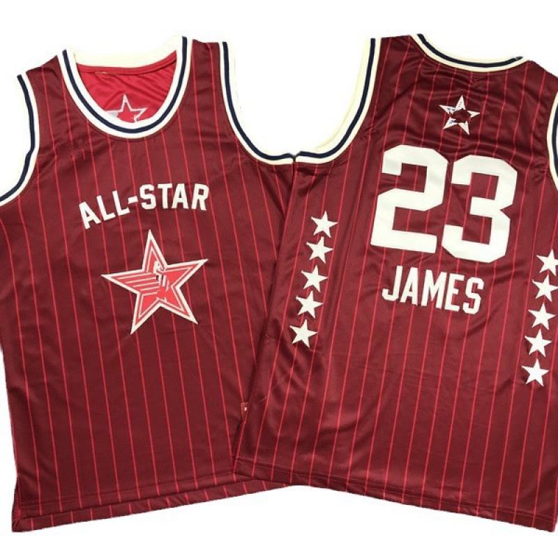Kids Basketball Jersey All-Star Team Uniform Sleeveless James Curry Antetokounmpo Doncic Jordan Boys Girls Sportswear