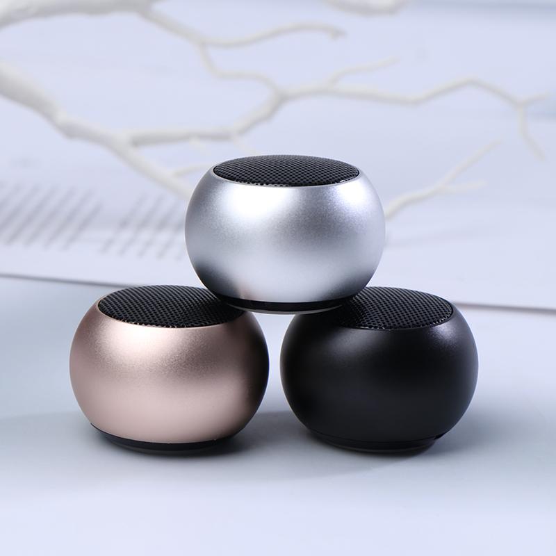 M3 High Quality Bass Mini Led Plating Loud Outdoor Sports Portable Round Small Wireless Speaker For Mobile Phone