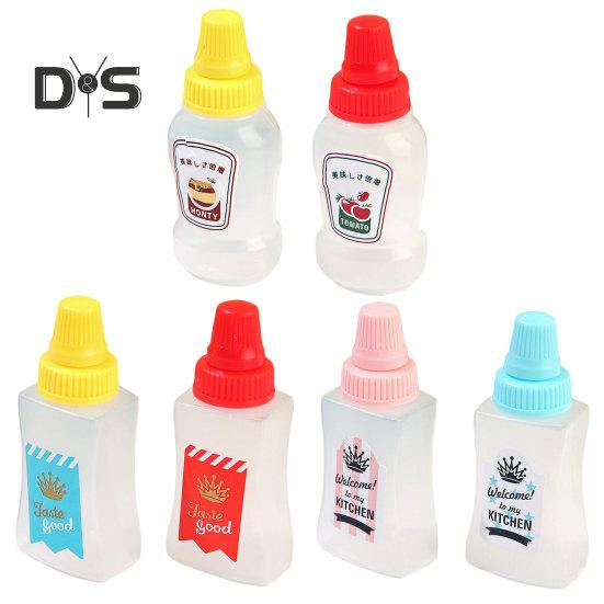 2ks průhledná lahev na salátový dresink proti vytečení Užitečná jídelna kuchyně mini dávkovač na salát