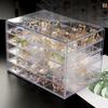 120 Grids Transparent Organizer Box Plastic Jewelry Sorting Box Nail Art Storage Box  Bathroom