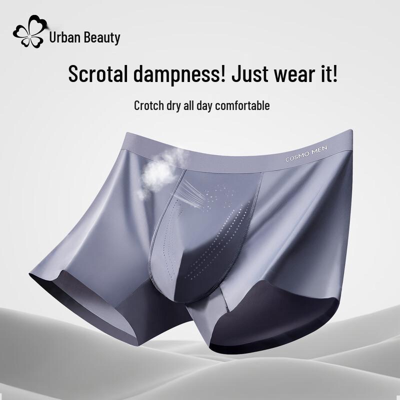 

Мужские антибактериальные боксеры-брифы Ocity Queen из ледяного шелка (3-Pack) 2XL