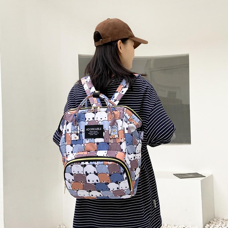 Mommy Bag 2024 New Large Capacity Storage Mom Bag Backpack Fashion Lightweight Multi-Functional Mother And Baby Bag