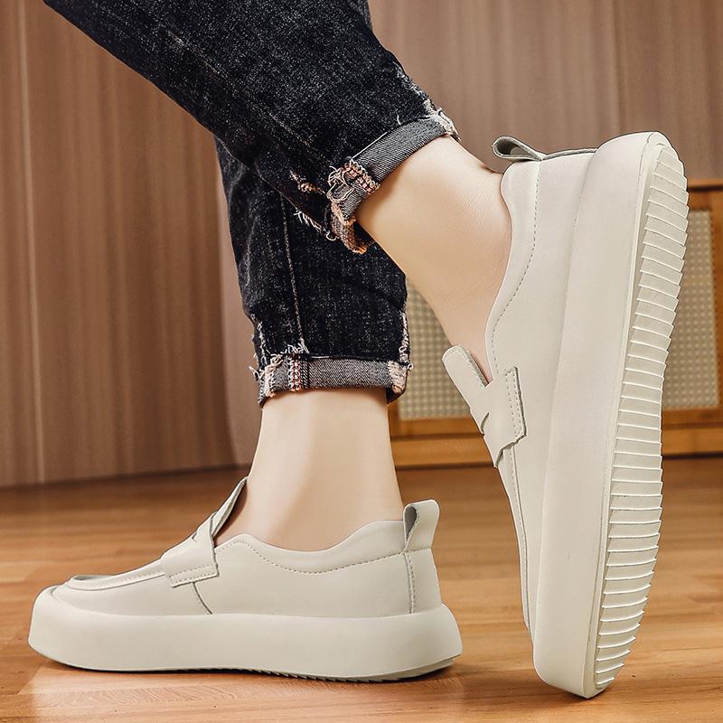 Fashion Male Flats Men Casual Shoes Outdoor 2024 Hot Sale Genuine Leather Mens Loafers Moccasins Breathable Slip On Driving Shoes Men
