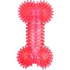 Red Bone-Shaped Dog Chew Toy Made of Safe Rubber