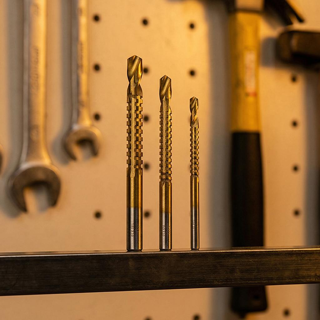 Serrated Side Cutting Drill Bit Woodworking Tools 3-8mm Serrated Cutting Drill Bits for Iron Aluminum Alloy Copper Wood Plastic