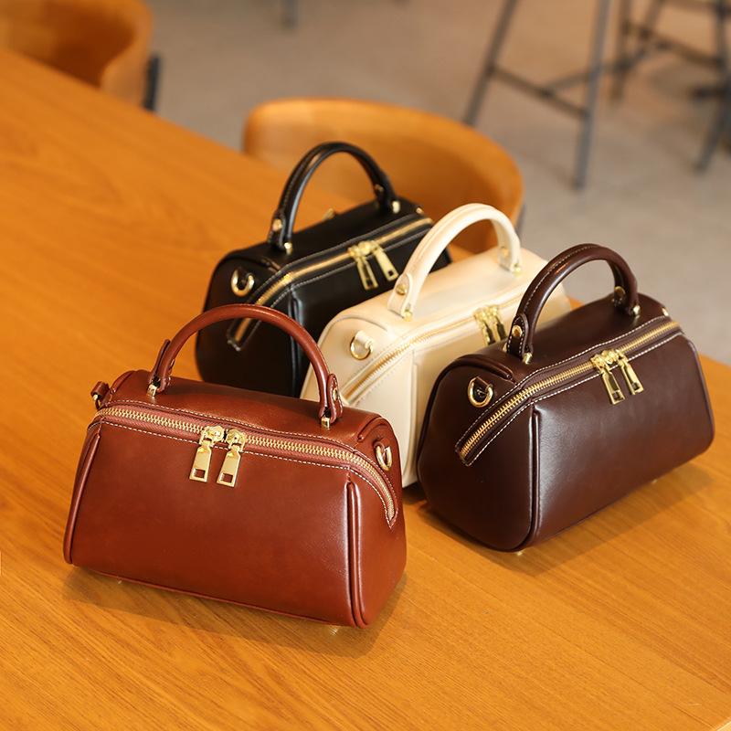 Retro ležérní taška Boston s polštářkem, nový trend pro ženy, všestranná jedno ramenná kabelka, crossbody taška, trendy