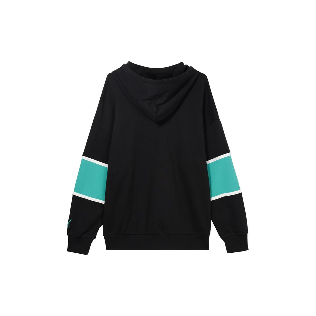 Puma Color Block Letter Print Casual Hoodie Long Sleeve Sweatshirt Men Sweatshirt Black 625800-01
