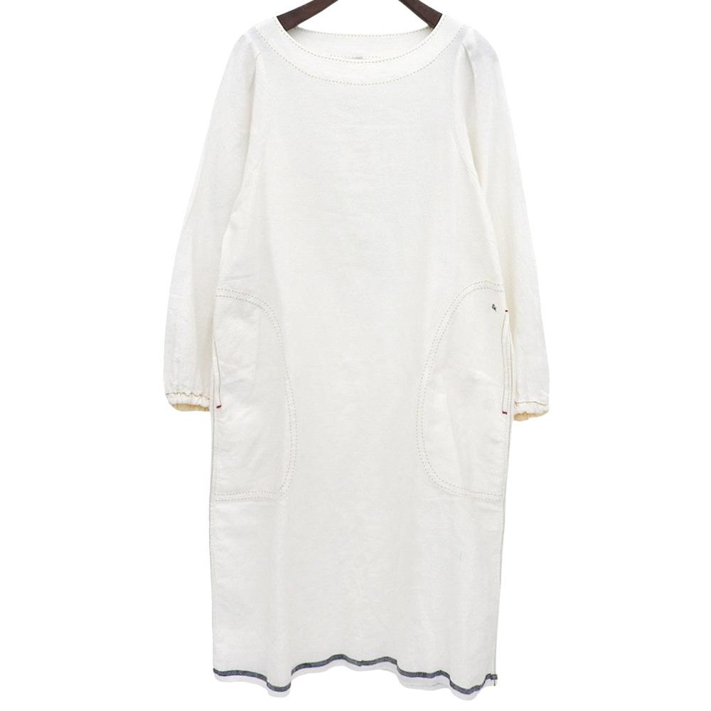 45R Beautiful Khadi Shirt Duck Dress, Women's, White, 8015021 dress ― whiteUsed