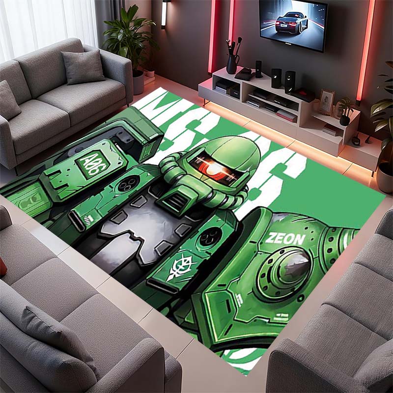 

Gundam bedroom rug, anime e-sports game bedside rug, Mobile Suit men s home floor mat 60x90cm