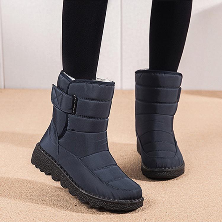 MAITA Warm Winter Snow Boots Fleece Lined Oxford Cloth Waterproof Boots Women Boots