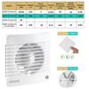Extractor Fan - Airope - 125 Mm - Non-return Valve - Integrated Mosquito Net - Silent