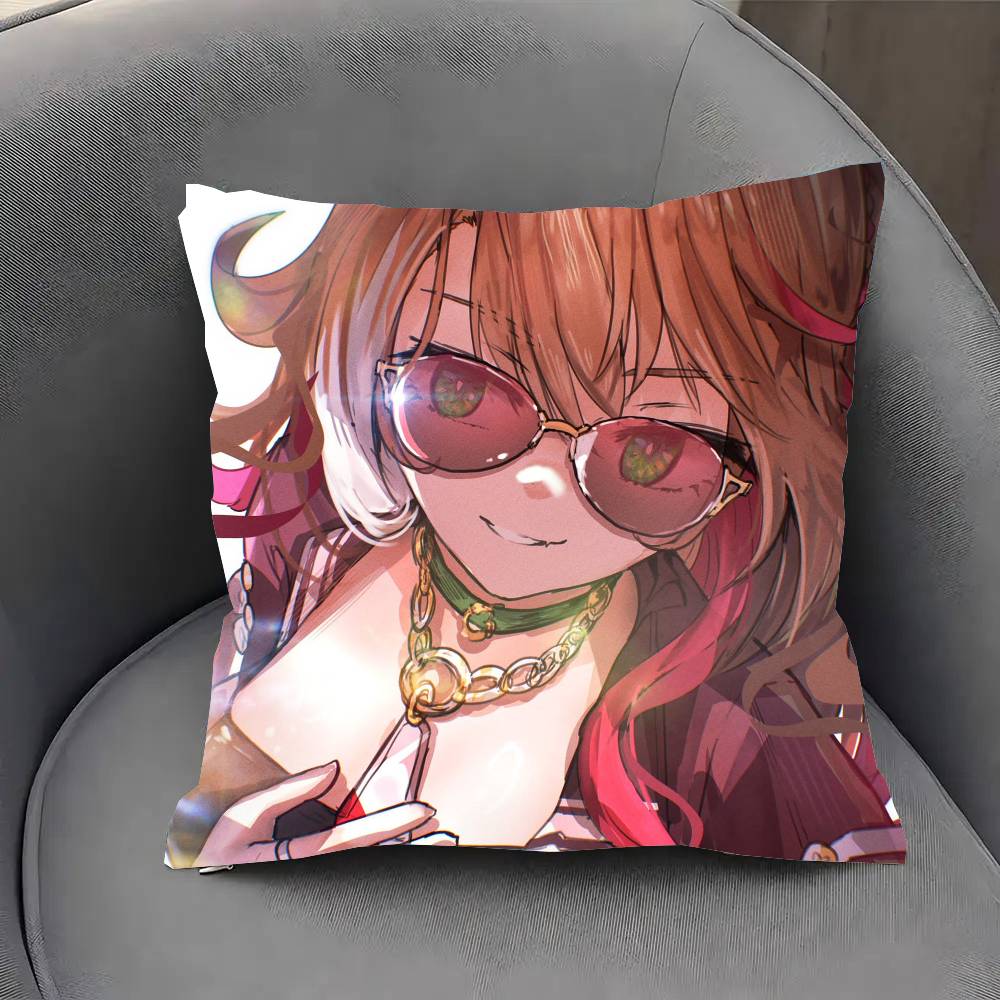 Forever Young Anime Uumamusume Pillow Case Fashion Square Pillowcase Bedroom Sofa Room Ins Decoration Leisure