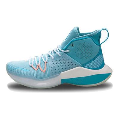 Li Ning Sonic 8 Shock Absorption Anti-Slip Durable High-Top Basketball Shoes Men Sneakers Pure-Blue ABAQ025-3