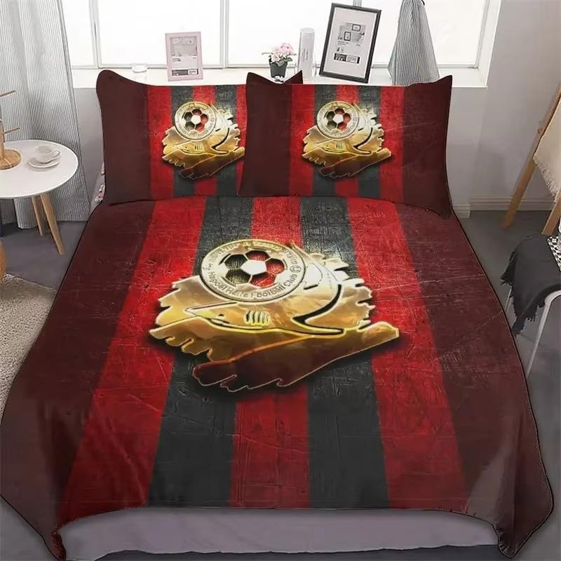 3D-Druck Hapoel Haifa Bettwäsche-Set, Weiche Bettbezüge Warme Decken Bettwäsche-Set Bequemer Bettdeckenbezug Kissenbezug, King Queen Twin Größen Abmessungen Jung