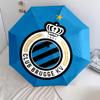 1 Parapluie Pliant Automatique - Motif Club Brugge K.V, Design Portable & Pliable avec 8 Baleines, Cadeaux de Noël et d'Anniversaire