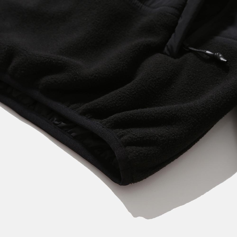 Moif [Aw25] Hiker Fleece Jumper / Black