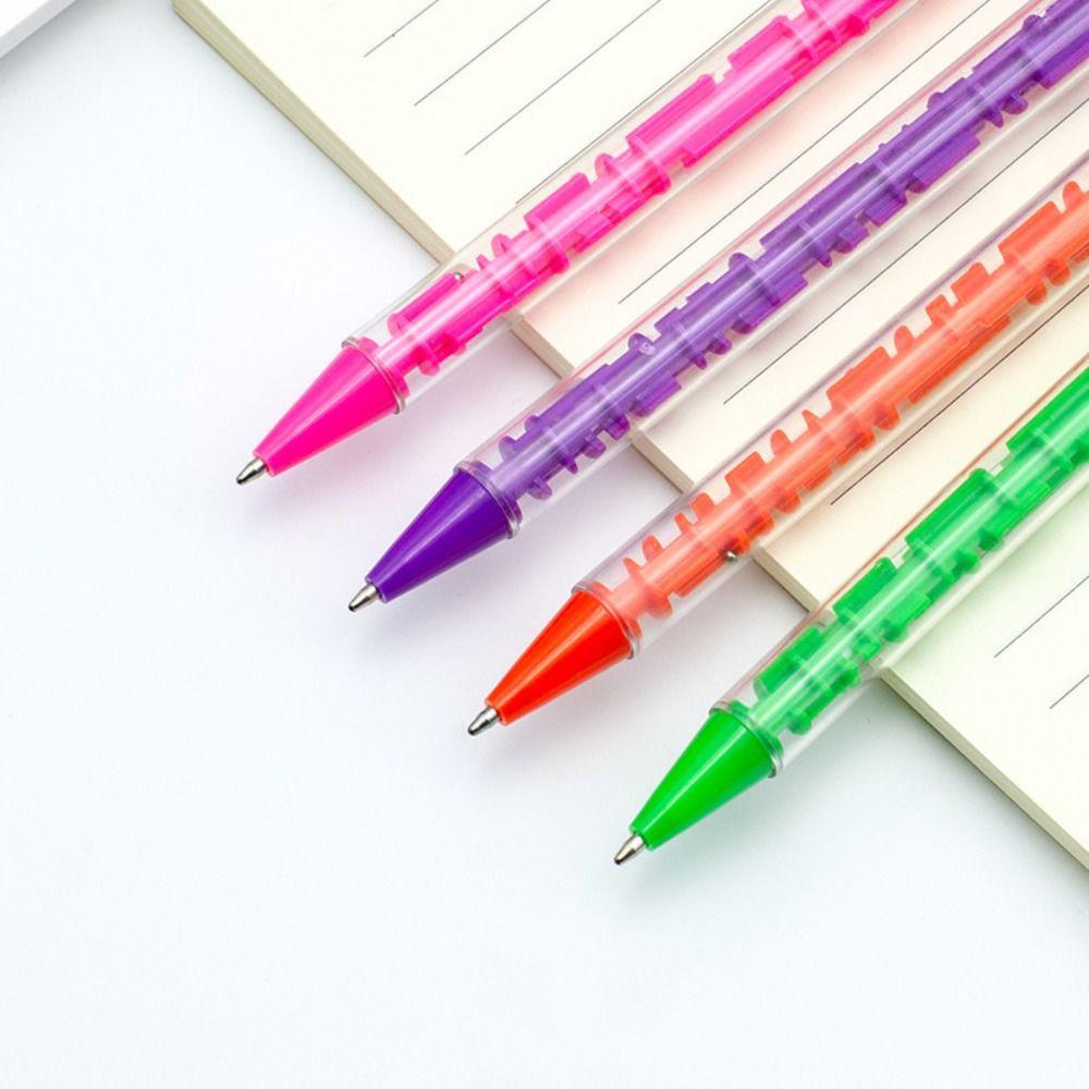 4Pcs Writing Smoothly Puzzle Ballpoint Pen Quick-Drying Neutral Pen Children's Day Gift
