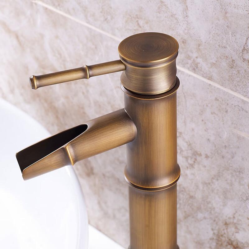 Handun European Antique Bamboo Joint Basin Faucet