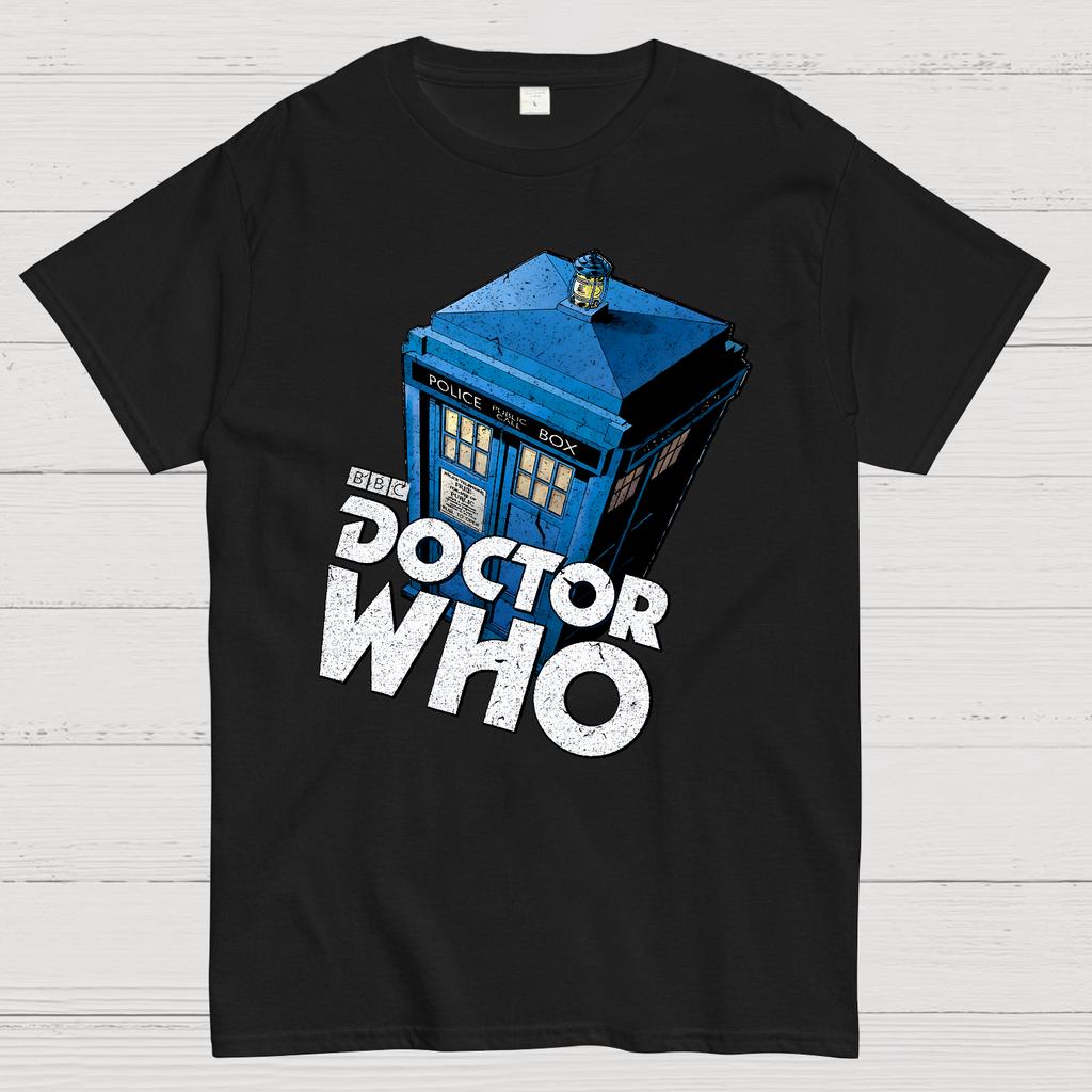 Doctor Who Tajemnicza Budka Telefoniczna Bawełniana Letnia Codzienna Chłodna Luźna Koszulka