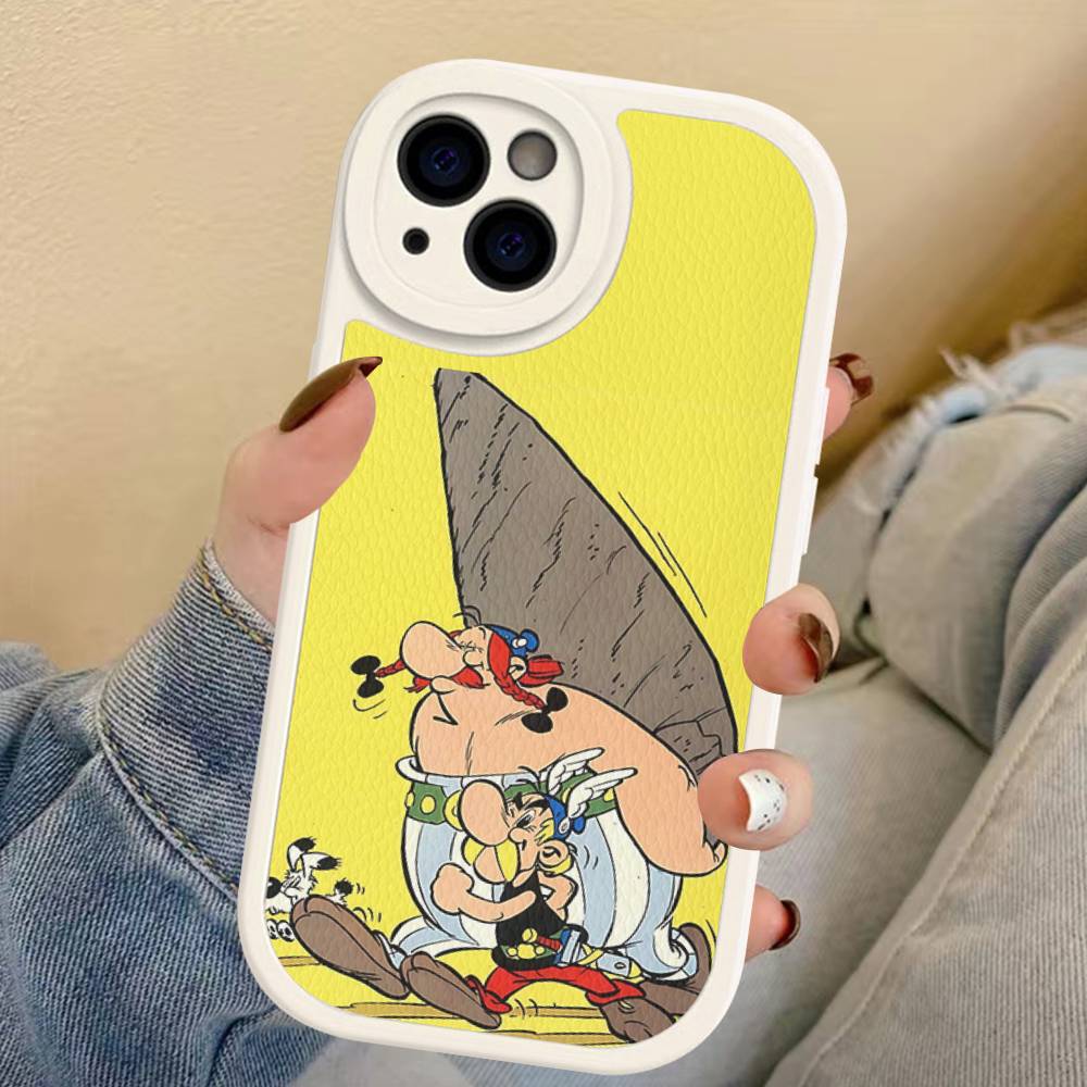 A-Asterix Et O-Obelix M-Manga Phone Case For IPhone 16 15 14 13 12 11 Pro Max Plus Leather Cover