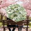 1PC Floral Pattern Automatic Open/Close Umbrella Compact Folding Umbrella with 8-Rib Shaft Lightweight Esign, Highquality Fabric1145A