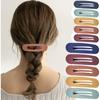 Explosions Matte Texture Duckbill Clip Color Back of the Head Ponytail Hair Clip Oval Horizontal Clip Temperament Hair Accessories