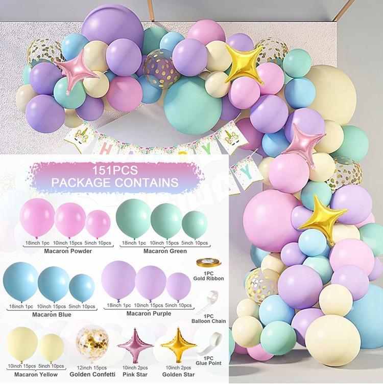 Balloon Chain Set Confession Engagement Balloon Set Opening Birthday Scene Arrangement Balloon