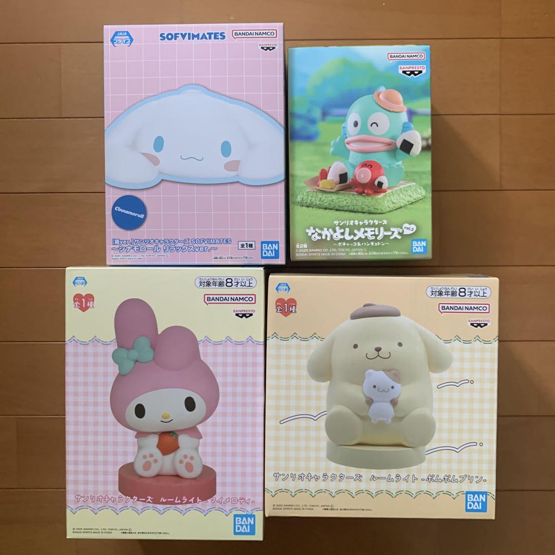 

[Б/У] Фигурки Sanrio Cinnamoroll Hangyodon Ночник My Melody Pompom