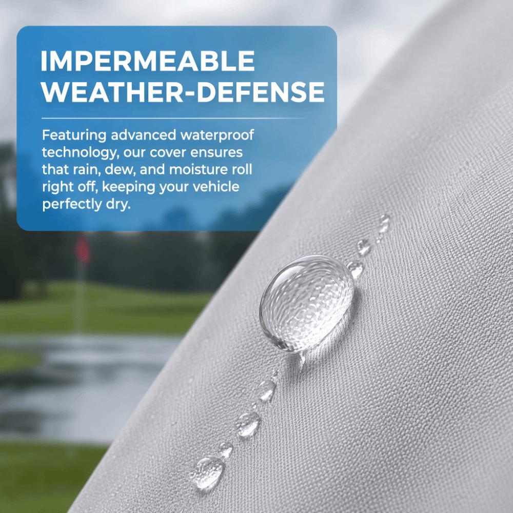 2/4 Passenger Golf Cart Cover Dust Proof Outdoor Vehicle Cover Heavy Duty Car Cover  All-Season Use