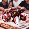7pcs 16mm Polyhedral Dice Set  Acrylic Dices for Dungeons and Dragons DND RPG Role Playing Table Games Rolling Dice